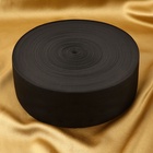 Резинка вязаная, 80 мм, 40±2 м, чёрная - Фото 3