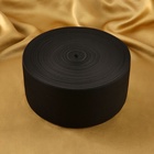 Резинка вязаная, 100 мм, 40±2 м, чёрная - Фото 3