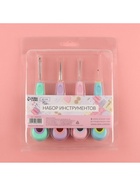 Шило швейное, вспарыватель, набор 4 шт., с прорезиненными ручками - Фото 4