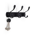 Вешалка CAPPIO CVP014, металлическая, трёхрожковая, цвет черный - фото 31126544