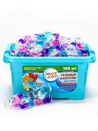 Капсулы для стирки 5 в 1 Мой Выбор «Весенние цветы» 100 шт. по 10 г бокс - Фото 13