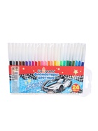 Фломастеры 24 цвета «Машинка», невентилируемый колпачок - Фото 2