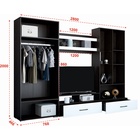 УЦЕНКА Гостиная Ненси 1, 2800×2000×466, Венге/Белый - Фото 4