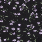 Ткань микровельвет «Васильки», 100% п/э, 140 г/м², шир. 150 ± 5 см, чёрная  (артикул 10856234)  большой выбор товаров оптом и в розницу по низким ценам с доставкой