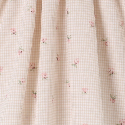 Ткань плательная «Цветочек», 50% хлопок, 50% п/э, 105 г/м², шир.145 ± 5 см, бежевая