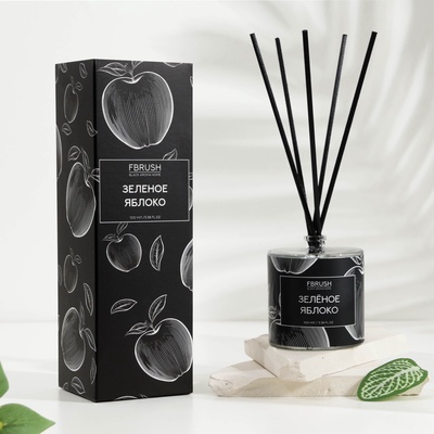 Диффузор ароматический BLACK AROMA HOME "Зелёное яблоко", 100 мл