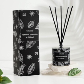 Диффузор ароматический BLACK AROMA HOME "Чёрная ваниль и табак", 100 мл