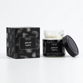 Соевая свеча BLACK AROMA HOME "Дикая тайга", 200 мл