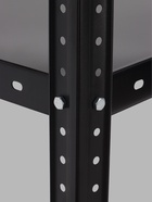 Стеллаж металлический для склада, 4 полки, дерево, 150×75×30 см, чёрный - Фото 7