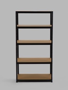 Стеллаж металлический для склада напольный, 5 полок, 180×90×40 см, чёрный - Фото 3