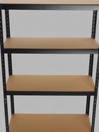 Стеллаж металлический для склада напольный, 5 полок, 180×90×40 см, чёрный - Фото 7