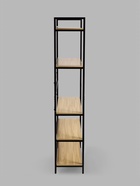 Стеллаж металлический для склада, 5 полок, дерево, 174×89×33 см, чёрный - Фото 4