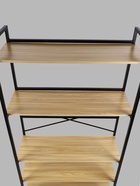 Стеллаж металлический для склада, 5 полок, дерево, 174×89×33 см, чёрный 10650703 - фото 319799786
