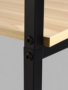 Стеллаж металлический для склада напольный, 5 полок, дерево, 151×60×28 см, чёрный 10650704 - фото 319799797