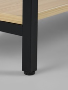 Стеллаж металлический для склада напольный, 5 полок, дерево, 151×60×28 см, чёрный 10650704 - фото 319799798