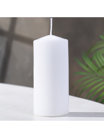 УЦЕНКА Свеча-цилиндр, 5×12 см, белая