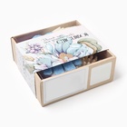 Подарочный набор «Этель. Счастливой», полотенце 35×60 см, мочалка, щётка - Фото 8