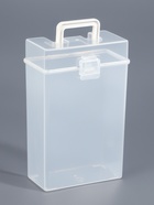 Бокс для хранения мелочей, с ручкой, 16.5×11×6 см, прозрачный - Фото 2