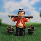 Садовая фигура из полистоуна «Дедушка с ведрами», 20×7×19 см, Greengo - фото 64655439