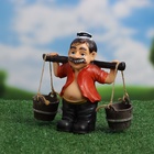 Садовая фигура из полистоуна «Дедушка с ведрами», 20×7×19 см, Greengo - фото 64655440