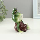 Фигурка полистоун TAKE IT EASY «Лягушка с ромашкой», 7×9.5×11.5 см - Фото 3