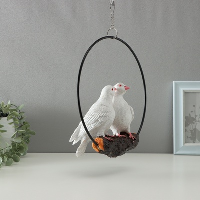 Подвесной декор TAKE IT EASY «Пара голубей», настенный, 24×24×26 см
