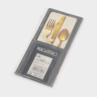 Конверт для столовых приборов Magistro, экокожа, 23.5×10.8 см, серый - Фото 3