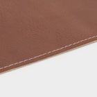 Дорожка на стол Magistro, двухсторонняя, экокожа, хлопок, 91.4×35.5 см, коричневая - Фото 5