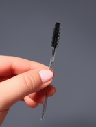 Щёточки для бровей и ресниц, силиконовые, набор - 10 шт., 10.5 см, чёрная, прозрачная - Фото 4