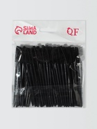 Щёточки для бровей и ресниц, силиконовые, набор - 50 шт., 10.5 см, чёрная - Фото 5