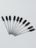 Щёточки для бровей и ресниц, набор - 10 шт., 10 см, чёрная, прозрачная - Фото 4