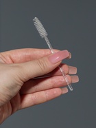 Щёточки для бровей и ресниц, набор - 50 шт., 10 см, белая, прозрачная - Фото 4