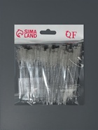 Щёточки для бровей и ресниц, набор - 50 шт., 10 см, белая, прозрачная - Фото 5