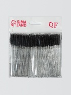 Щёточки для бровей и ресниц, набор - 50 шт., 9.5 см, чёрная, прозрачная - Фото 5