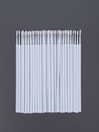 Микробраши для наращивания и ламинирования ресниц, набор - 50 шт., 9.5 см, белая - Фото 2