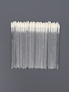 Аппликаторы для помады и блеска, набор - 50 шт., 9 см, белые - Фото 3