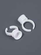 Кольца - лунки под клей для наращивания ресниц, набор - 100 шт., белое - Фото 3