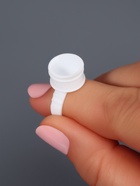 Кольца - лунки под клей для наращивания ресниц, набор - 50 шт., белое - Фото 4