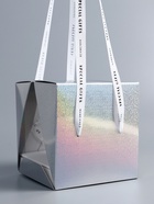 Коробка под бенто - торт с ленточками, серебро, 15.5×15.5×16 см - Фото 3