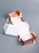 Коробка под бенто-торт с ленточками, ,розовое-золото  , 15,5 х 15,5 х 16 см - фото 808547231