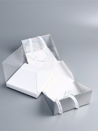 Коробка под бенто - торт с ленточками, 21×21×18 см 10745959