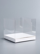 Коробка под бенто - торт с ленточками, 21×21×18 см 10745959