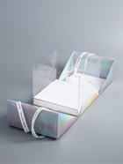 Коробка под бенто - торт с ленточками, голография, 21×21×18 см 10745962