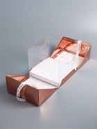 Коробка под бенто - торт с ленточками, розовое - золото, 21×21×18 см - Фото 3