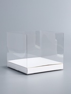 Коробка под бенто - торт с ленточками, 25×25×20 см 10745965