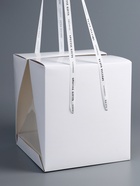 Коробка под бенто-торт с ленточками, белая , 25 х 25 х 27 см - фото 808547269