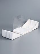 Коробка под бенто - торт с ленточками, белая, 25×25×27 см - Фото 4