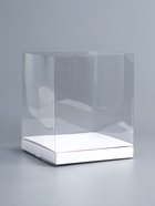 Коробка под бенто - торт с ленточками, белая, 25×25×27 см - фото 65440413