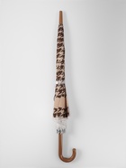 Зонт полуавтоматический «Лапка», 8 спиц, R=46/54 см, d=92 см, бежевый - Фото 5