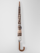 Зонт полуавтоматический «Лапка», 8 спиц, R=46/54 см, d=92 см, бежевый - Фото 6